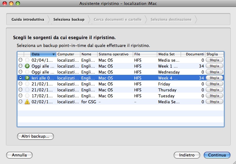 Come scegliere disco di avvio mac