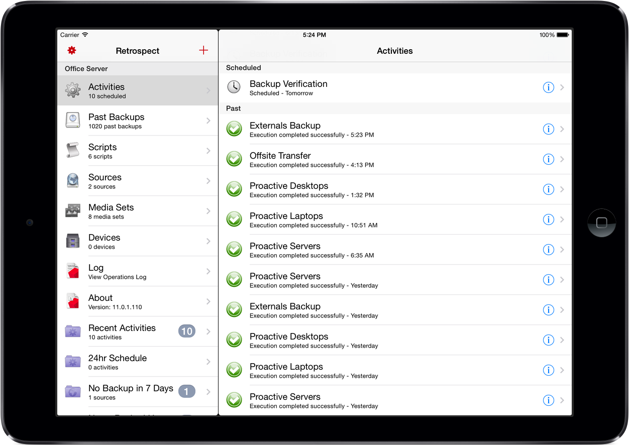 Retrospect for iOS